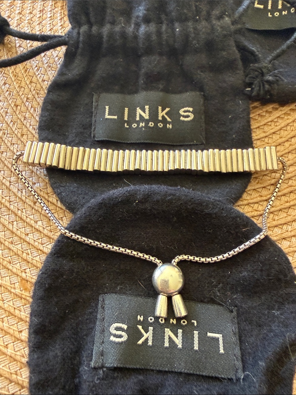 Silver-Tone Charm Bracelet and Necklace Set